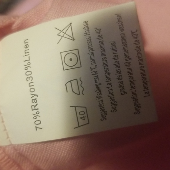 Coofandy Mens Linen Blend Casual Pink Shirt NWT Sz.M - Picture 6 of 8